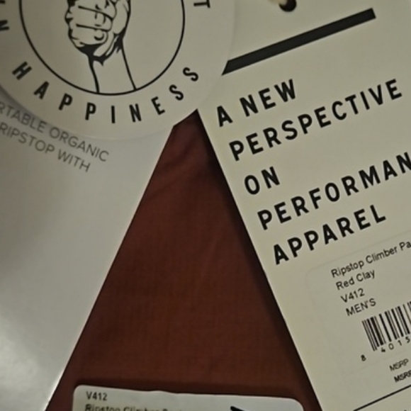 NWT Men's "Vuori Ripstop Climber Pant" in "Red Clay" Color. & in Various Sizes. - Picture 2 of 5